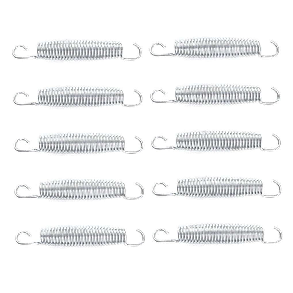 Worgeous 10 Pcs Trampoline Spring Parts Trampolines Rebounder Fitness Silver - Image 4