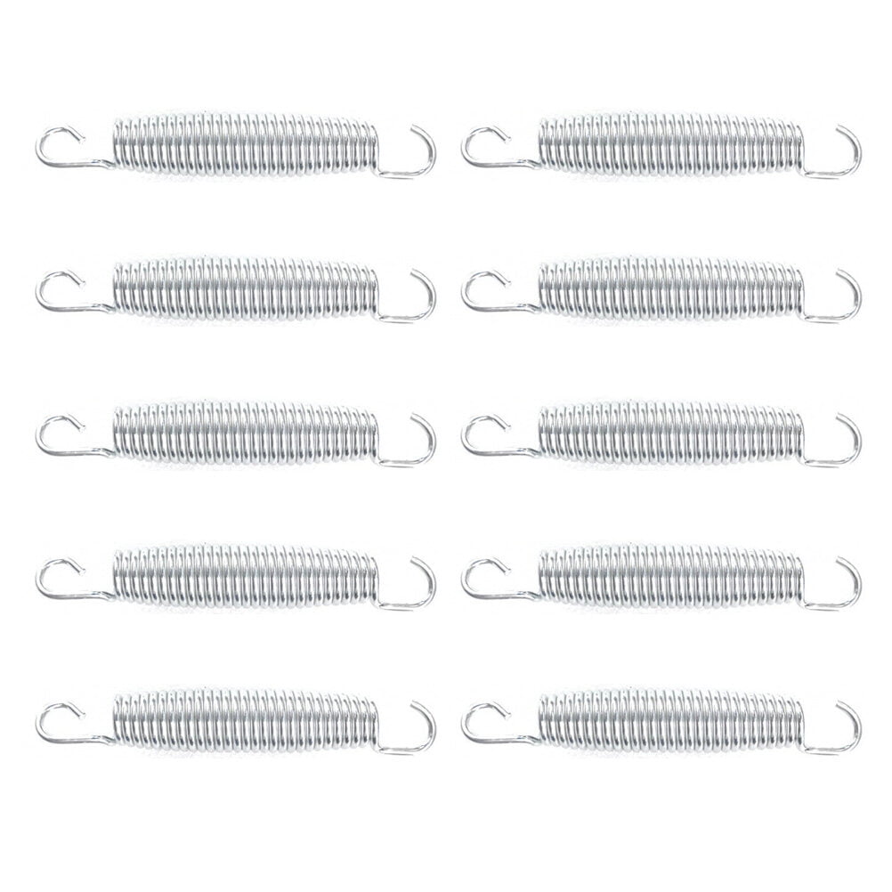 Worgeous 10 Pcs Trampoline Spring Parts Trampolines Rebounder Fitness Silver - Image 8