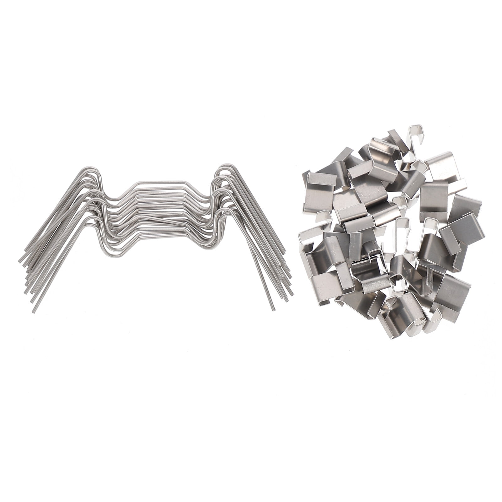 Ortofally 100pcs Greenhouse Glazing Z Overlap Clip Glazing Z Overlap Clip Glass Pane Clip 7.50X3.50X0.20CM Silver - Image 1