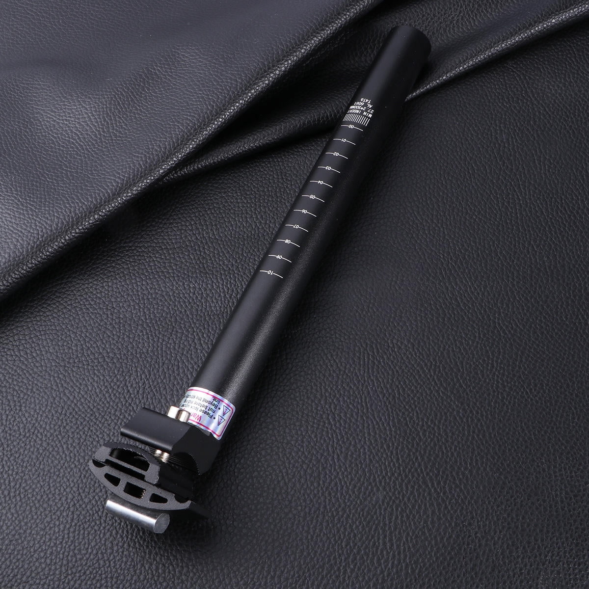 Worgeous 30.8mm Aluminum Alloy Seatpost Mountain Bike Bike Seat Tube Seat Post for Most Road Bike Downhill Bike Track Bike Fixed Gear (Black) - Image 1