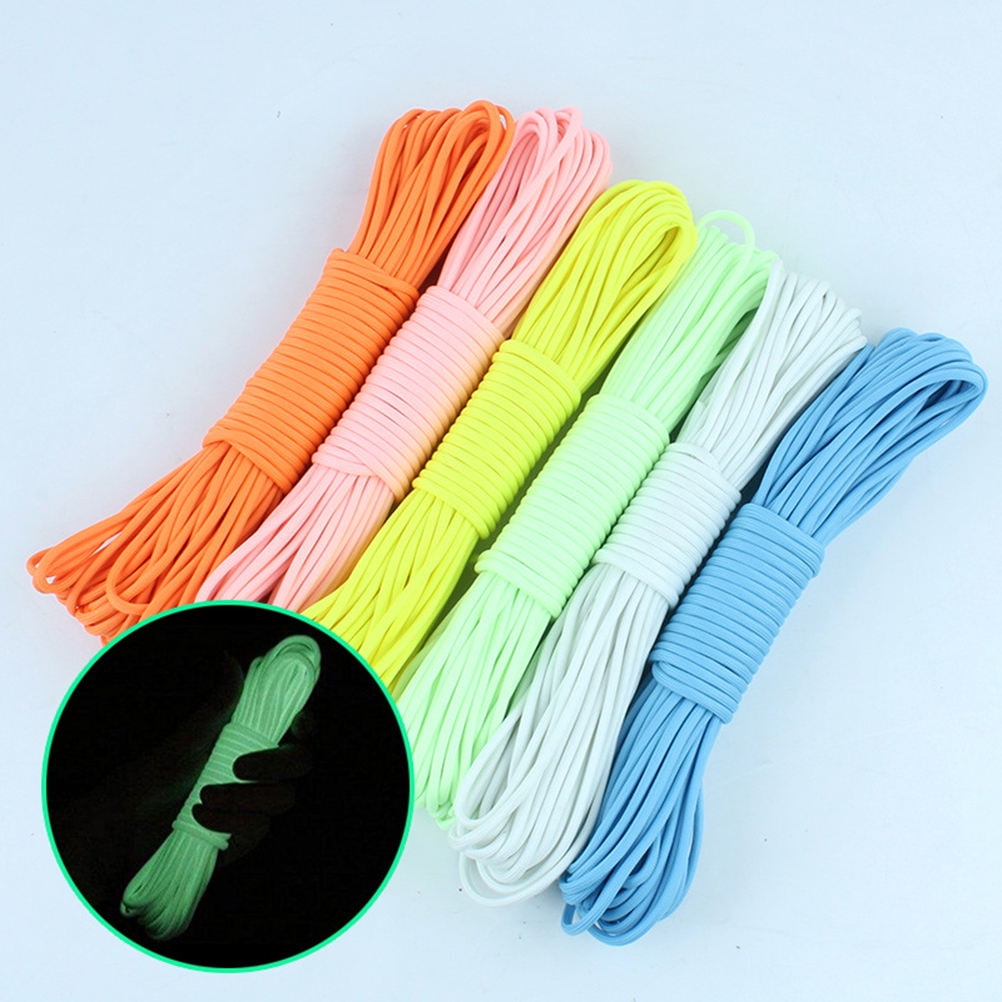 Worgeous 5pcs Outdoor 1 Meter Night Nine-core Umbrella Ropes Parachute Cord Glowing in the Dark - Image 3