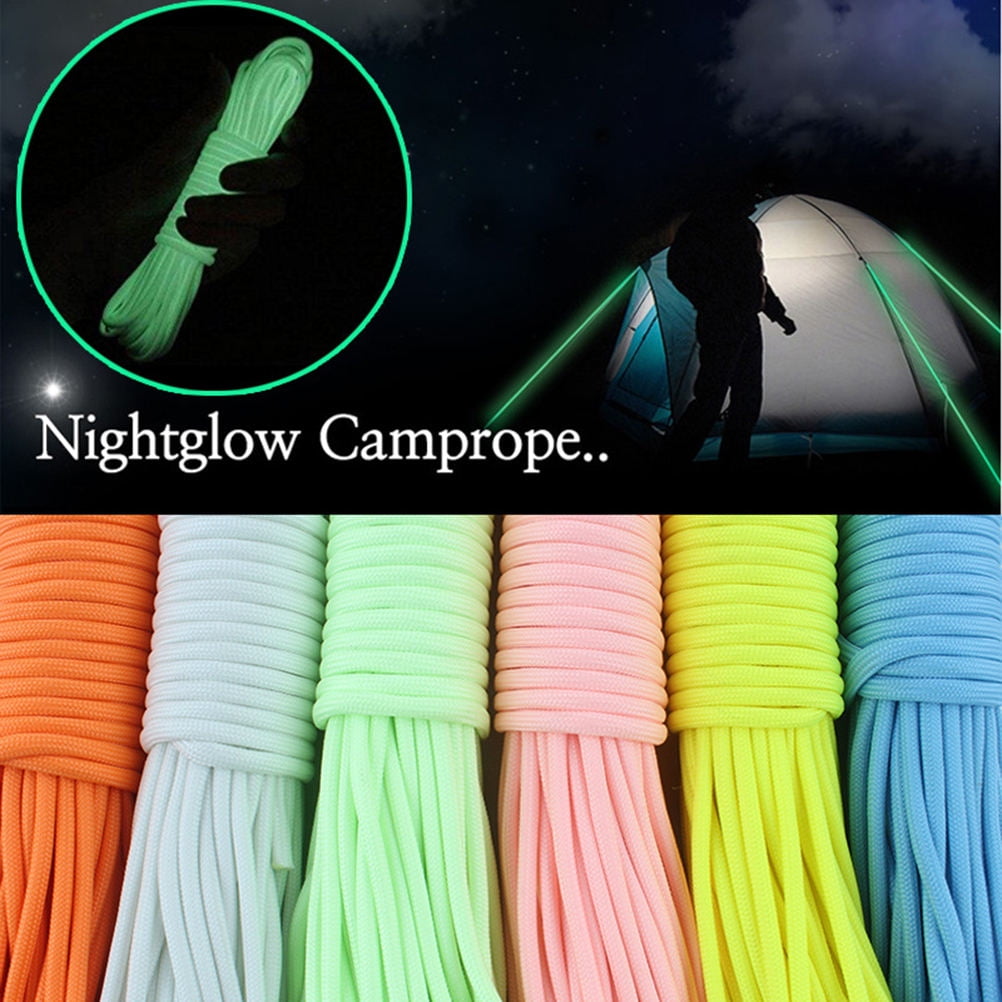 Worgeous 5pcs Outdoor 1 Meter Night Nine-core Umbrella Ropes Parachute Cord Glowing in the Dark - Image 6