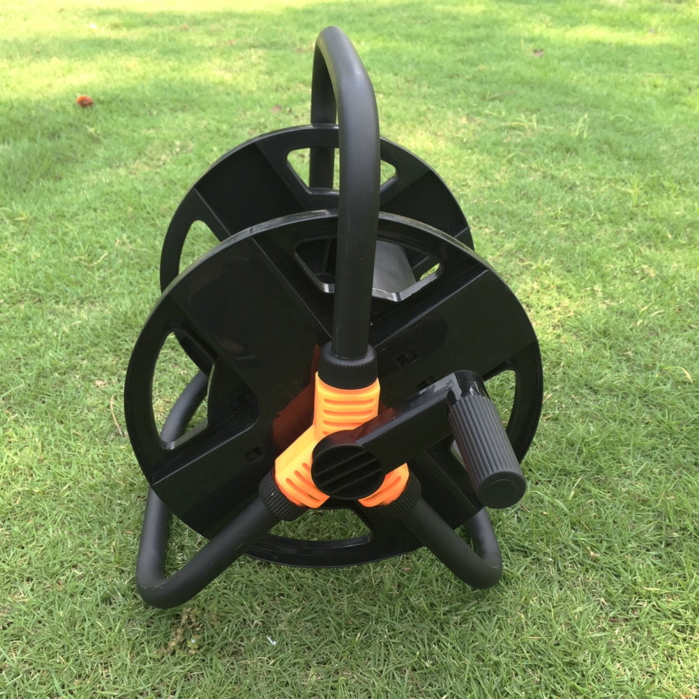 SWETRACE Garden Water Hose Reel Hose Reel Black Stainless Steel 1Pcs - Image 1
