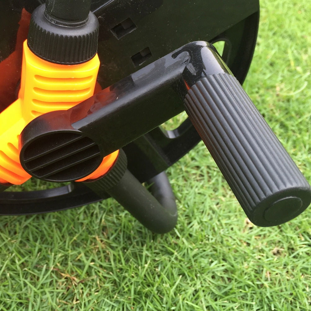 SWETRACE Garden Water Hose Reel Hose Reel Black Stainless Steel 1Pcs - Image 2