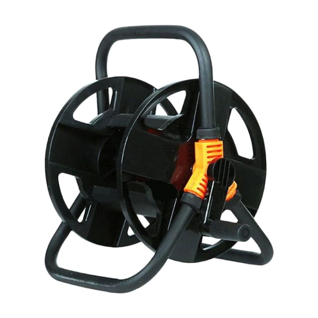 SWETRACE Garden Water Hose Reel Hose Reel Black Stainless Steel 1Pcs - Image 4