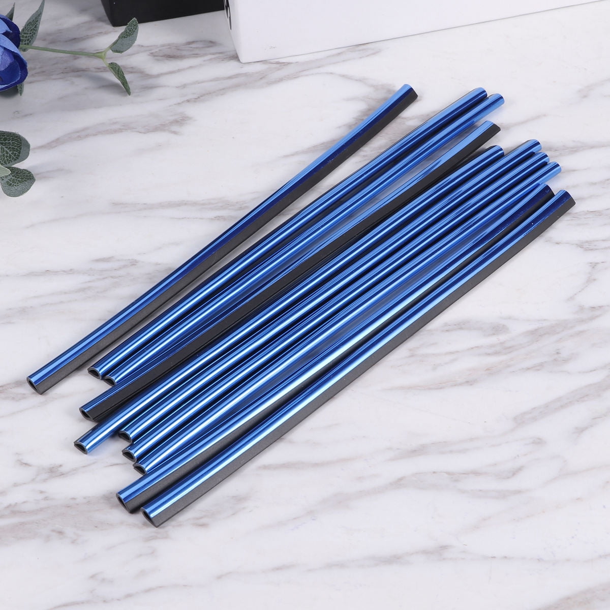 Worgeous 10 Pcs Auto Accessories Interior Car Vent Decoration Strip Blue - Image 3