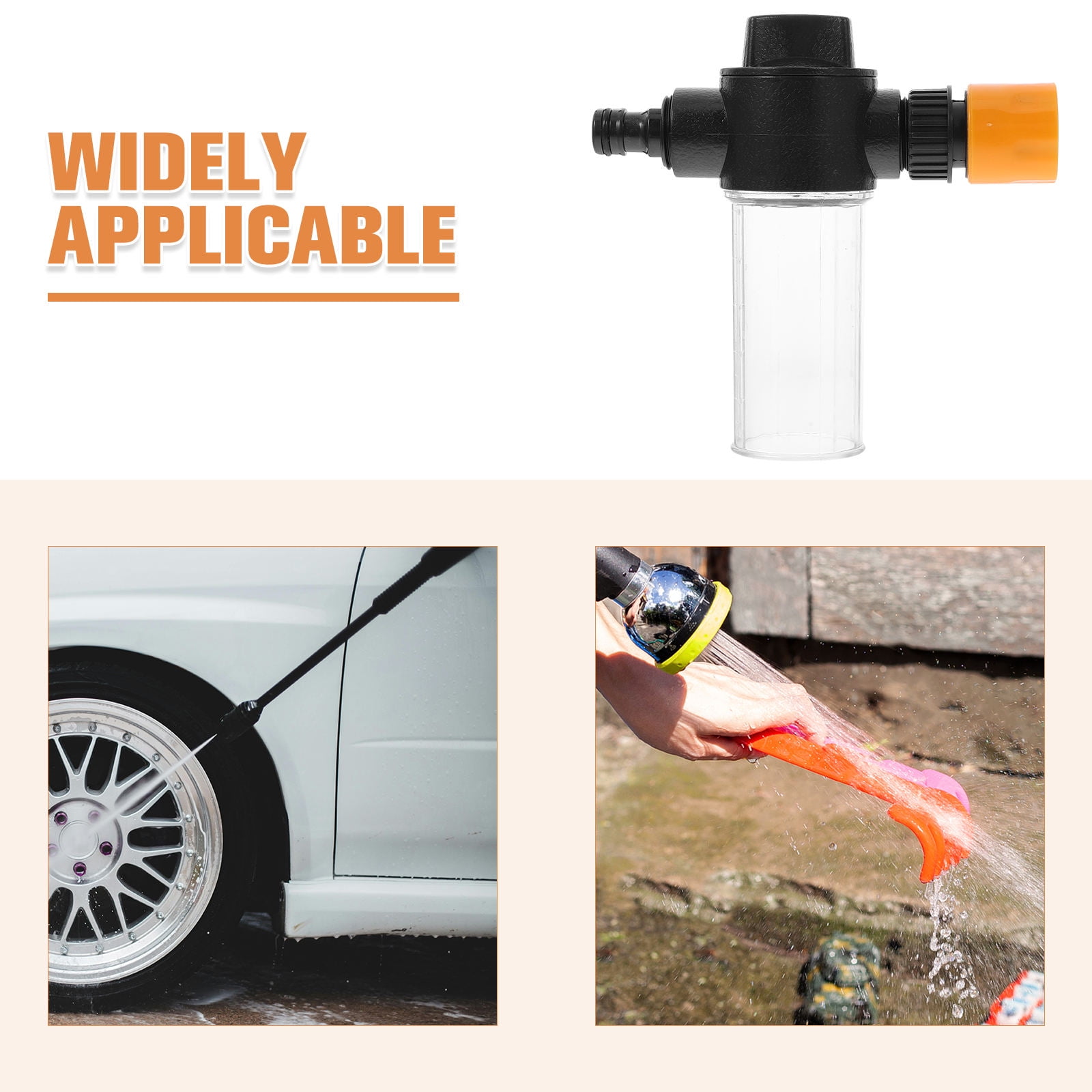 Worgeous Kit Pressure Washer Foam Garden Hose Nozzle Sprayer Water - Image 3
