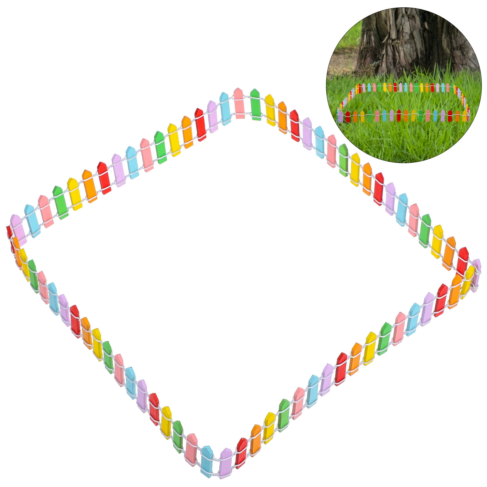 Worgeous 质 栅栏 Miniature Picket Fences Christmas Fairy Garden Little Baby - Image 1