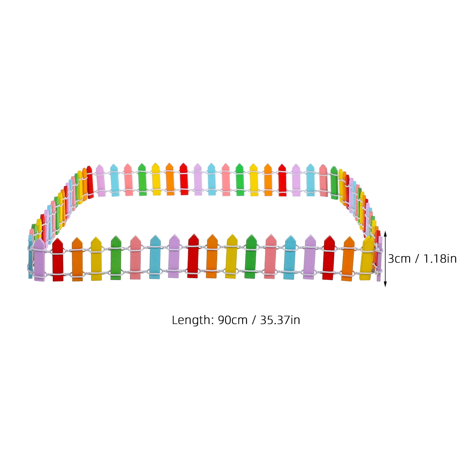 Worgeous 质 栅栏 Miniature Picket Fences Christmas Fairy Garden Little Baby - Image 2