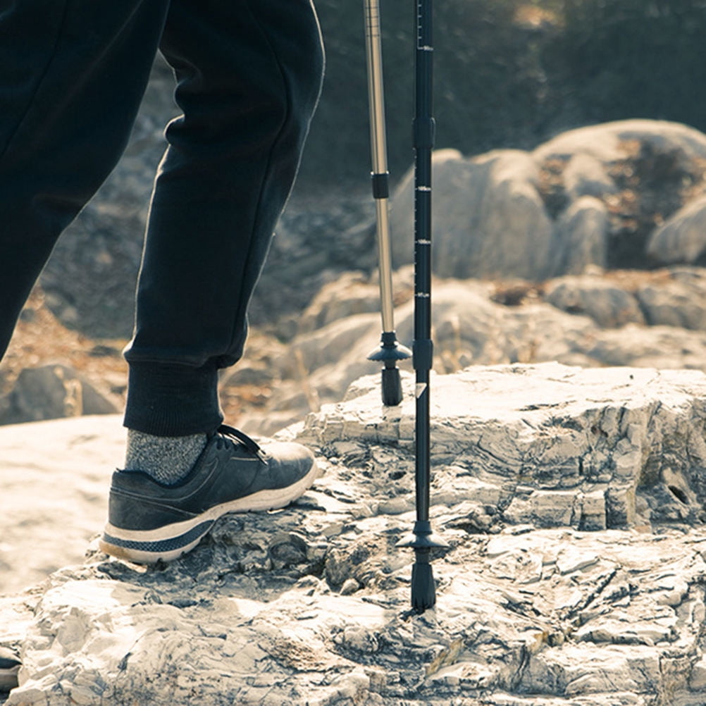 Worgeous Durable Trekking Cane Tips with Metal Gasket for Hiking Poles 8 Pieces Black - Image 5
