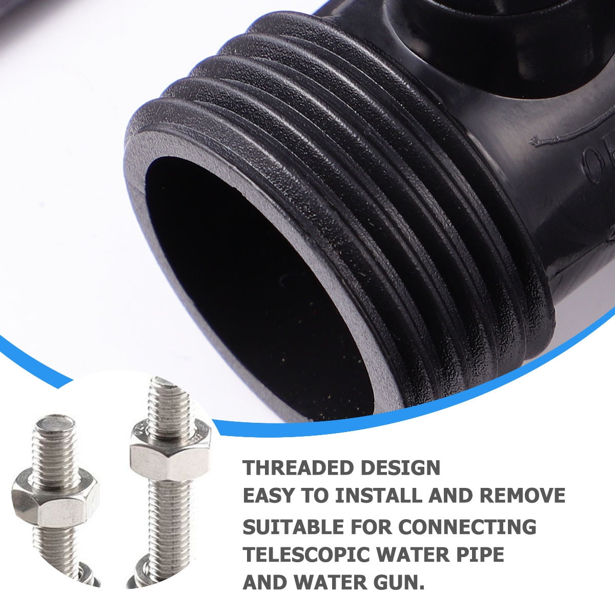 Worgeous Garden Hose Shut Off Valve 3/4 Inch ABS Black for Durable Use and Easy Installation - Image 5