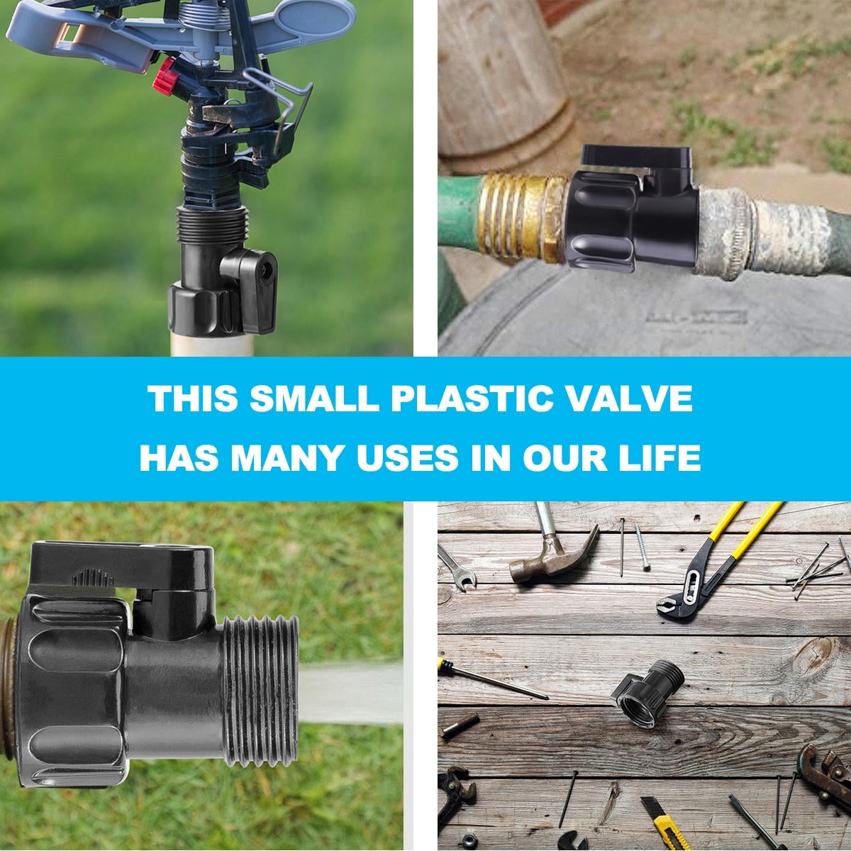 Worgeous Garden Hose Shut Off Valve 3/4 Inch ABS Black for Durable Use and Easy Installation - Image 7