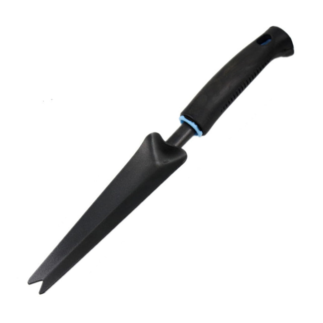 Worgeous Handy Weeder Puller with Stainless Steel Forked Tip for Gardening Ergonomic Wood Handle with Hole Black 2 Pronged - Image 5