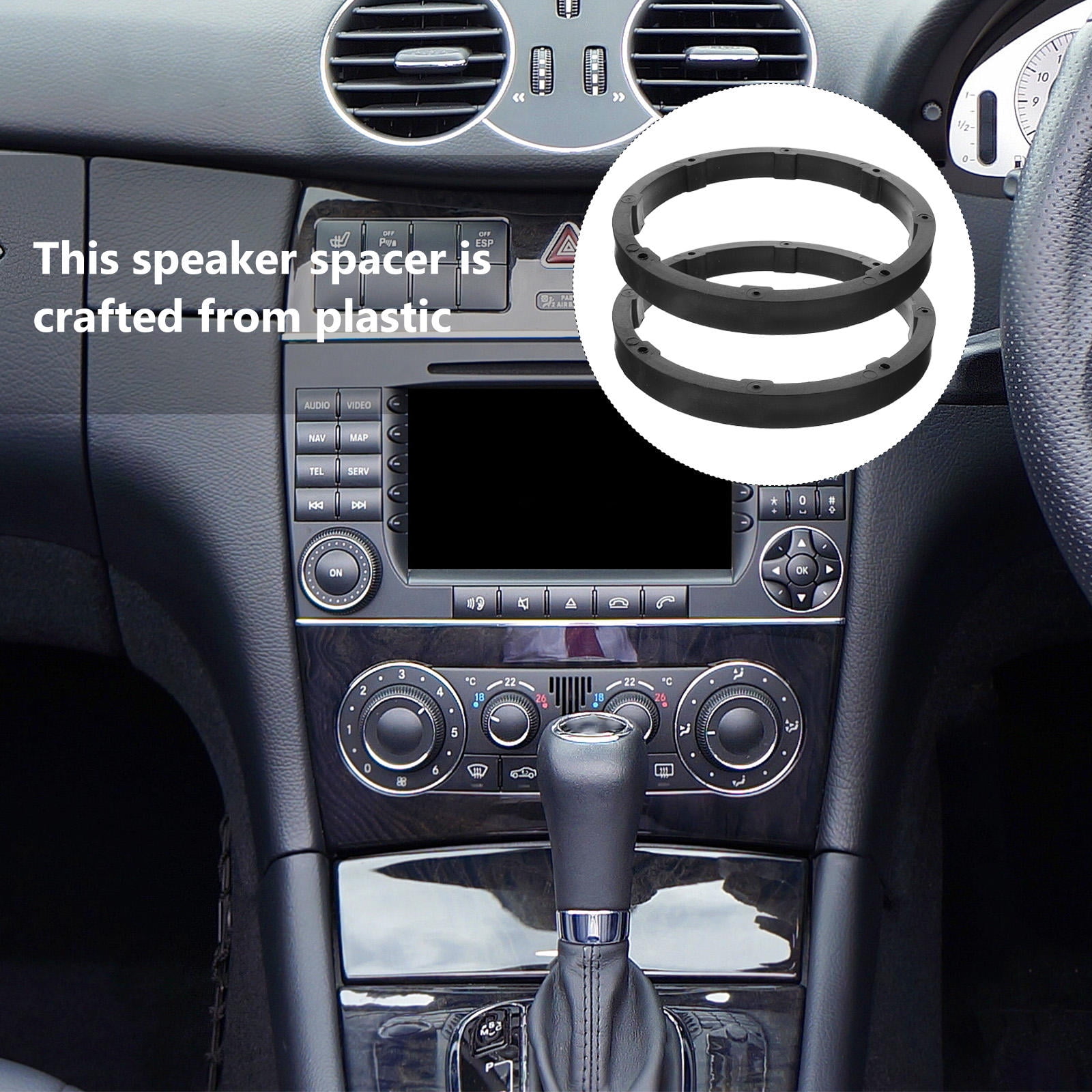 SWETRACE Speaker Spacer Adapter Mount Plastic 1 Pair 6.5 Inch - Image 8