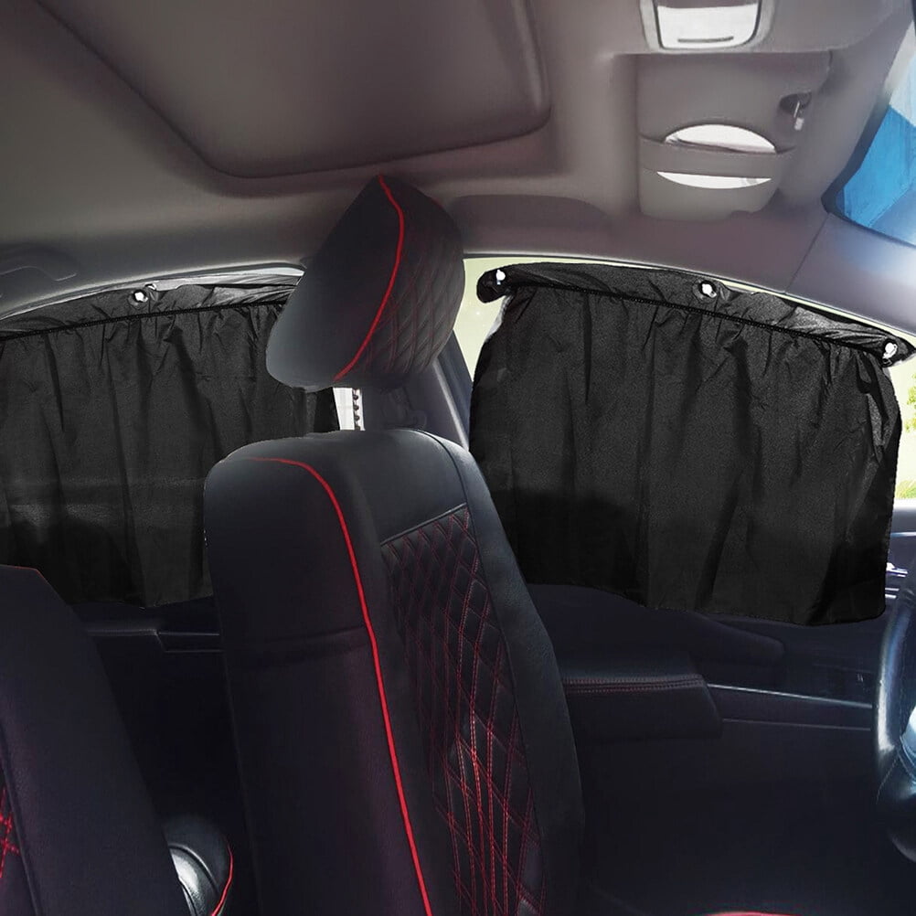 SWETRACE Car Window Shades Baby Car Window Sunshade Suction Cup Design 4Pcs Black Silver - Image 7