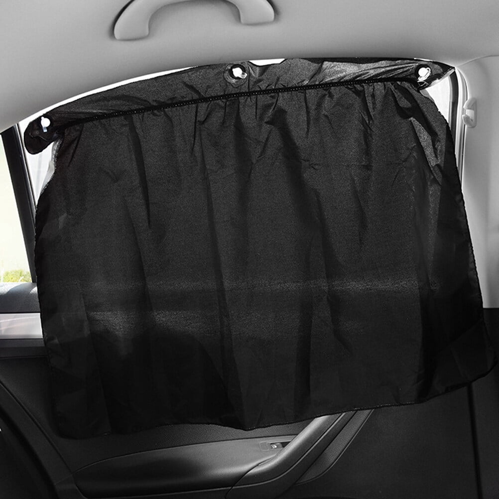 SWETRACE Car Window Shades Baby Car Window Sunshade Suction Cup Design 4Pcs Black Silver - Image 8
