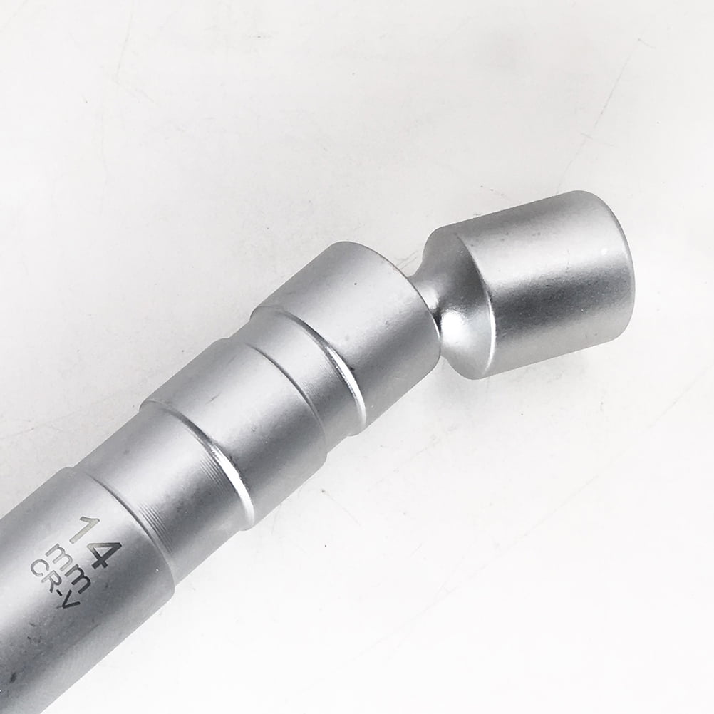 Worgeous Magnetic 12 Angle Spark Plug Sleeve for Car with 14mm 3/8 Drive Suitable for Spark Plugs Removal Tool Socket Silver carbon steel - Image 5
