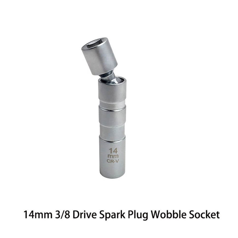 Worgeous Magnetic 12 Angle Spark Plug Sleeve for Car with 14mm 3/8 Drive Suitable for Spark Plugs Removal Tool Socket Silver carbon steel - Image 7