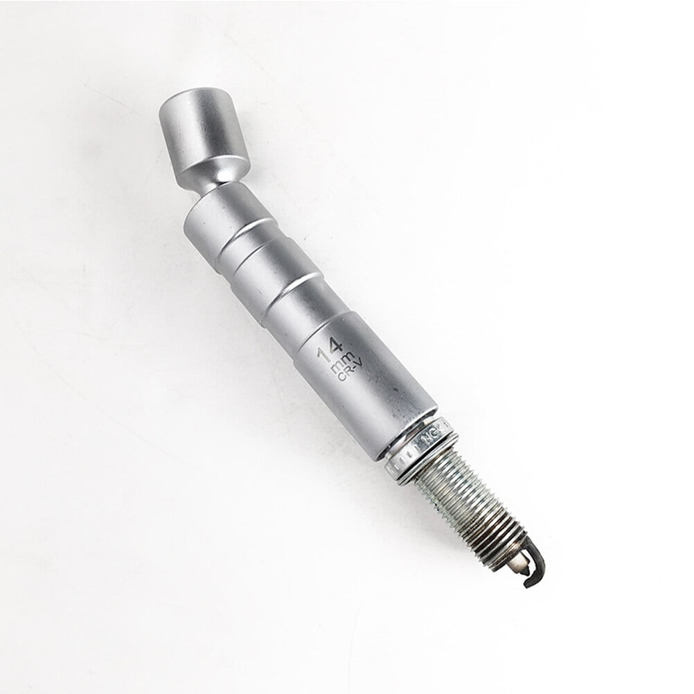 Worgeous Magnetic 12 Angle Spark Plug Sleeve for Car with 14mm 3/8 Drive Suitable for Spark Plugs Removal Tool Socket Silver carbon steel - Image 8