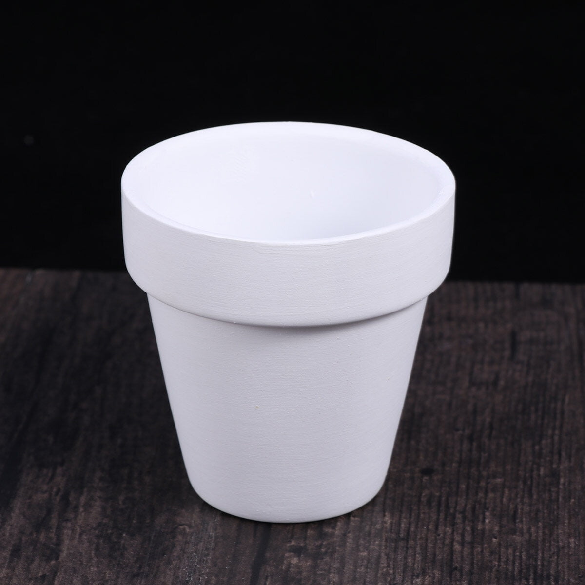 Worgeous 5Pcs 10x10CM Small White Terracotta Pot Clay Ceramic Pottery Planter Cactus Flower Pots Succulent Nursery Pots with Hole - Image 3