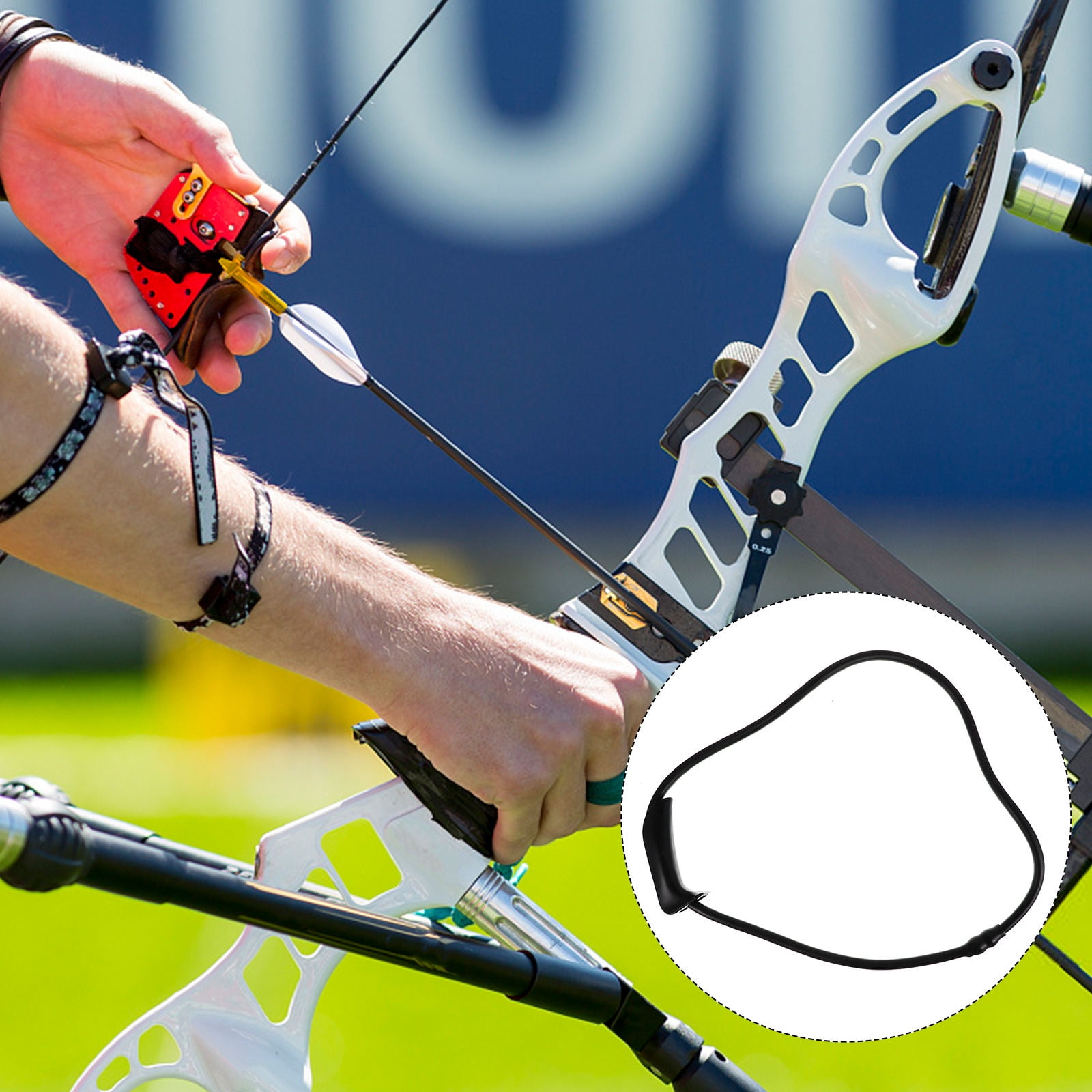 SWETRACE Resistance Bow Trainer Archery Band Rubber Black 1 Bow Training Equipment - Image 6