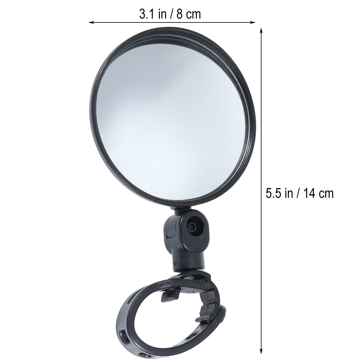 Worgeous Rearview Mirror Cycling Handlebar Mirrors Convex Handles Black - Image 2