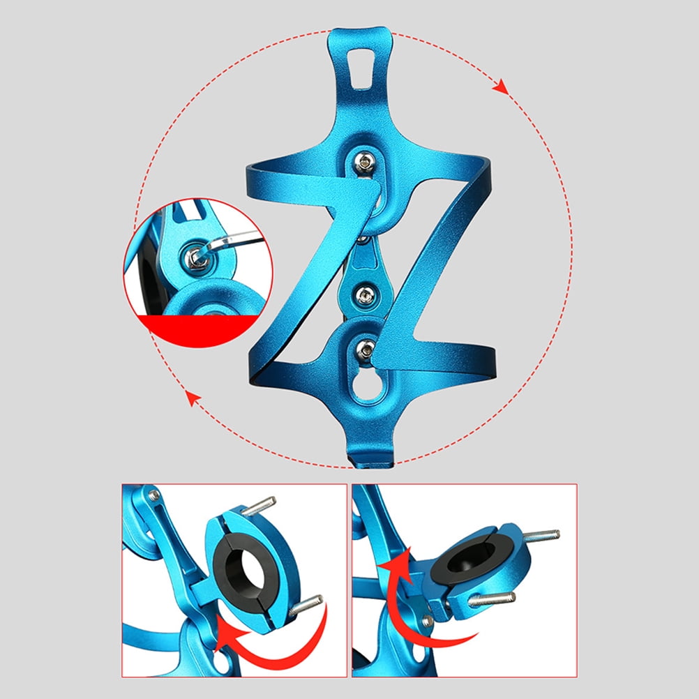 Worgeous Bike Water Bottle Rack Aluminium Alloy Mountain Bike Water Bottle Holder Bike Accessories (Blue) - Image 5