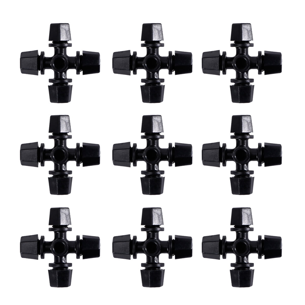 Worgeous Drip Irrigation Nozzle for Garden Use Black Plastic 20 Pieces Miniature Sprinklers - Image 3