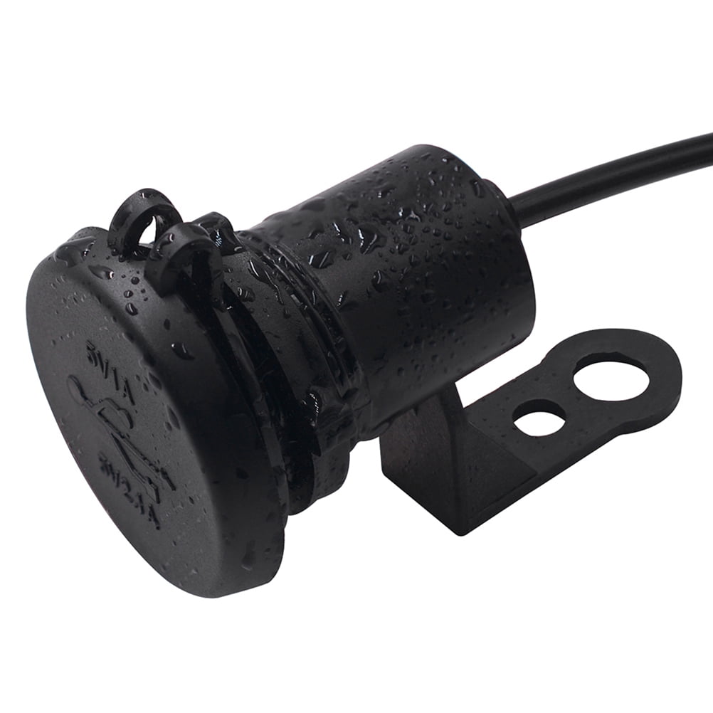 Worgeous Black ABS Motorcycle USB Socket Charger with Dual USB for Car Use Suitable for Most Environments 12V - Image 7