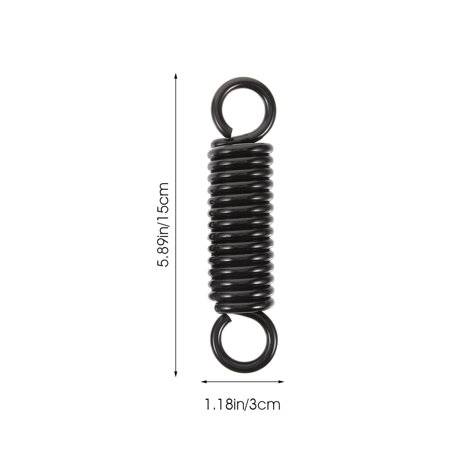 SWETRACE Porch Swing Springs Heavy Duty Black 1 Set 5.9x1.2in - Image 2
