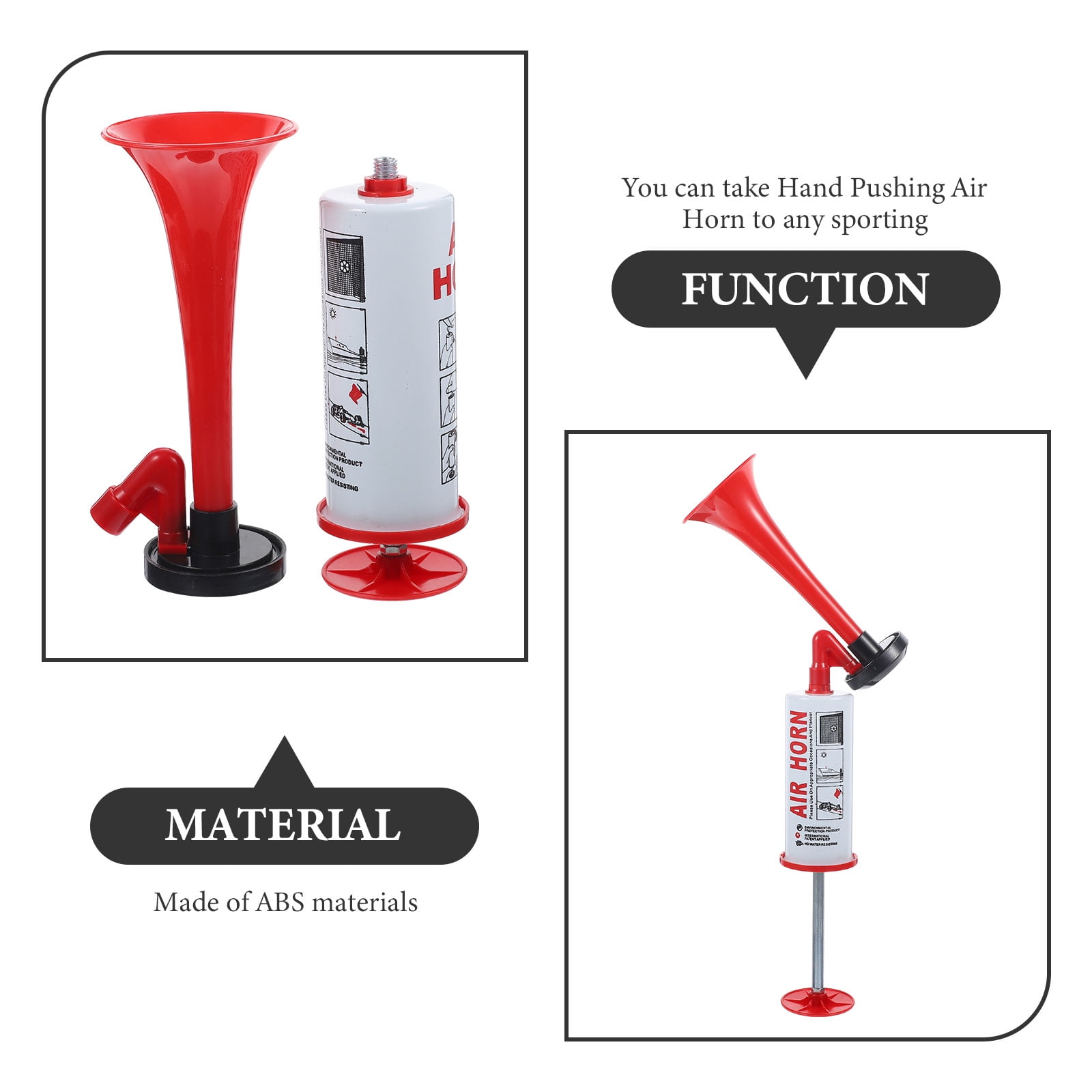 SWETRACE Horn Sounds Maker Red Abs 1Pack 34X5Cm - Image 6