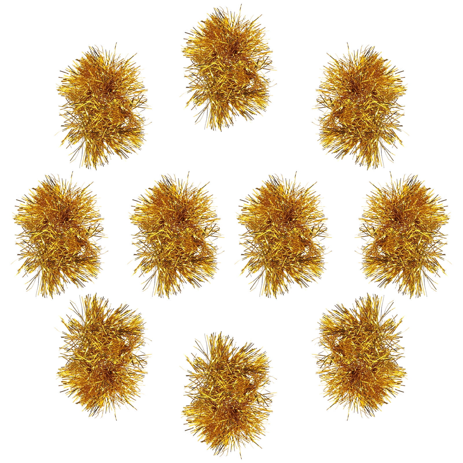 Worgeous Golden Cheerleading Pom Poms Plastic Durable with Wristband for Sports Events and Dance Parties - Image 4
