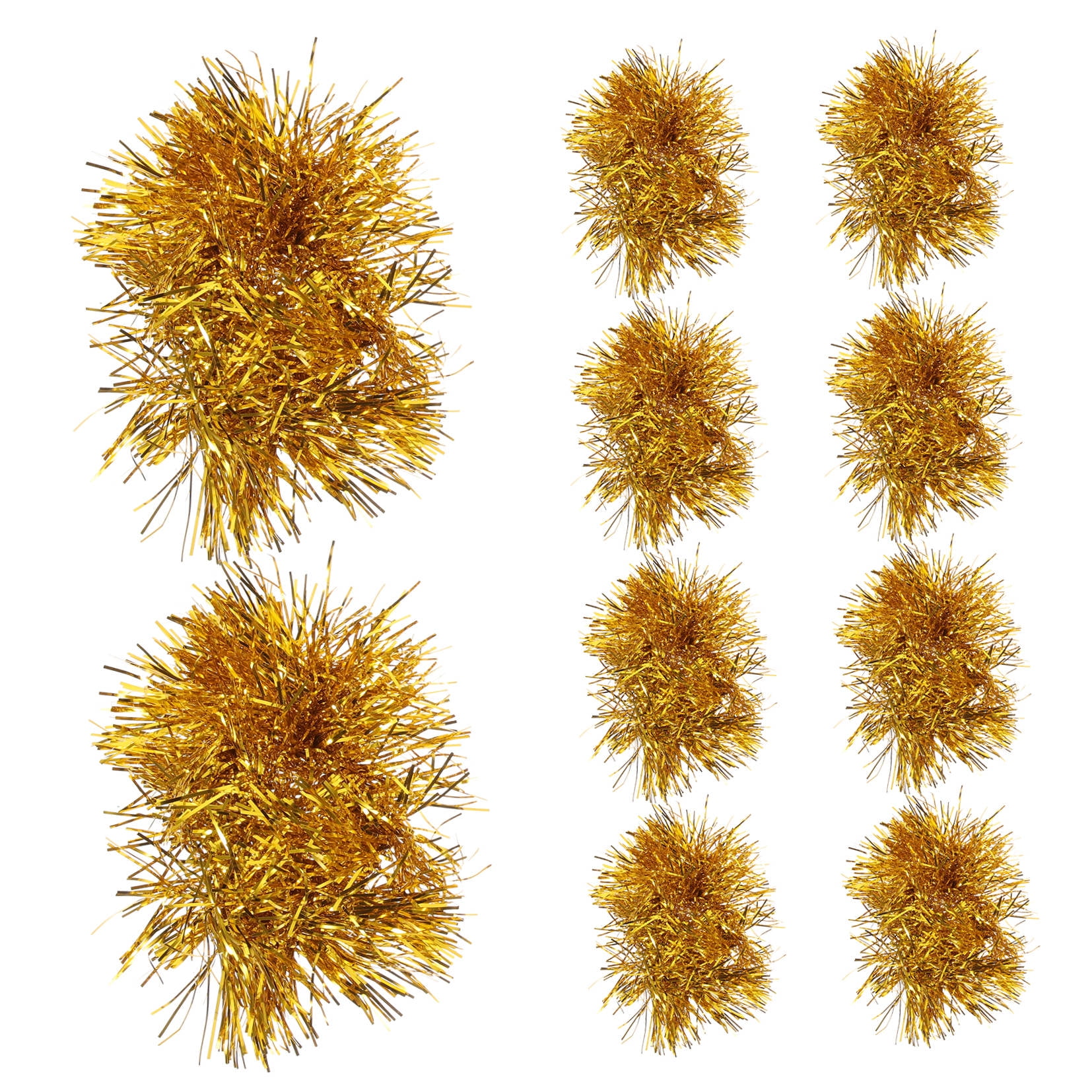 Worgeous Golden Cheerleading Pom Poms Plastic Durable with Wristband for Sports Events and Dance Parties - Image 5