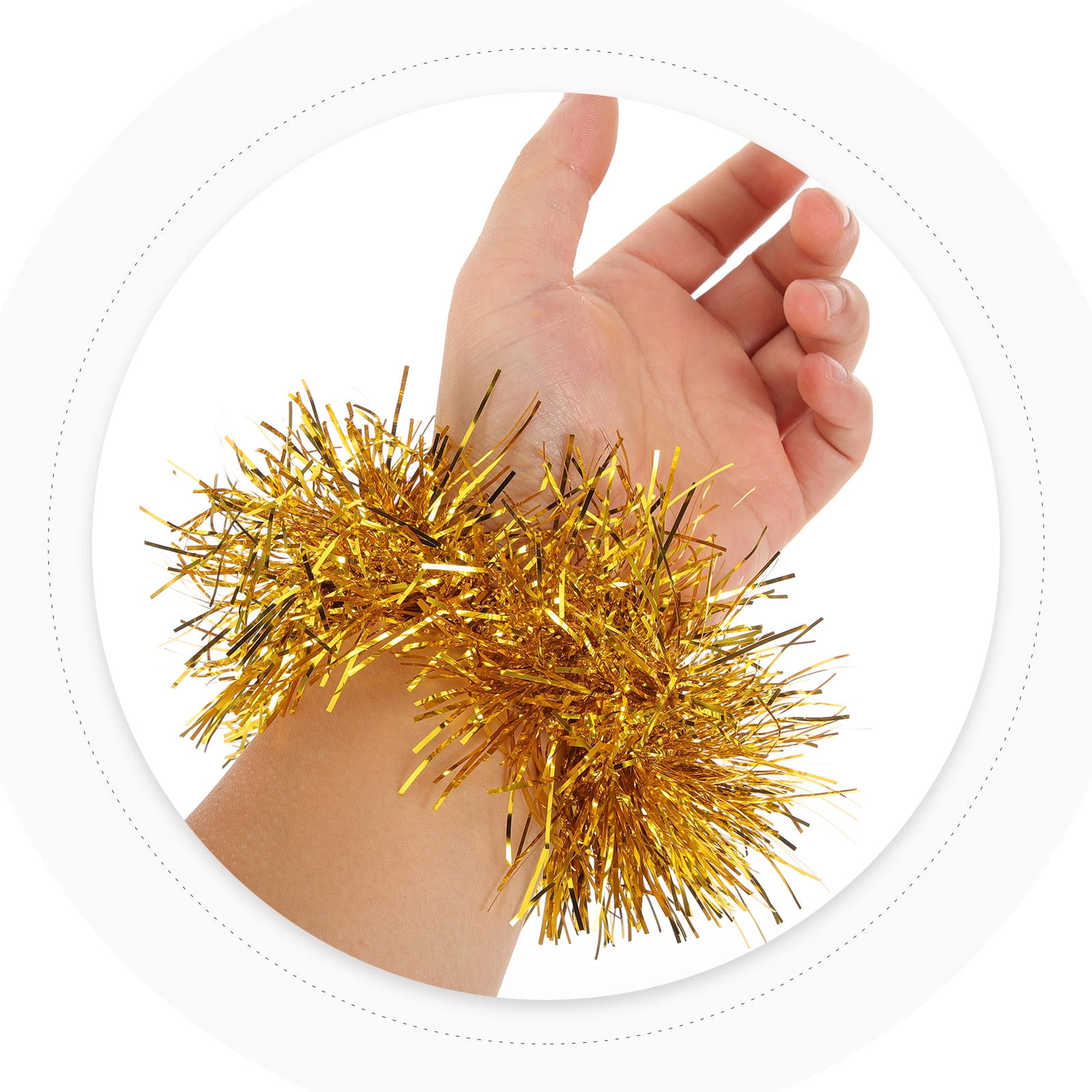 Worgeous Golden Cheerleading Pom Poms Plastic Durable with Wristband for Sports Events and Dance Parties - Image 8