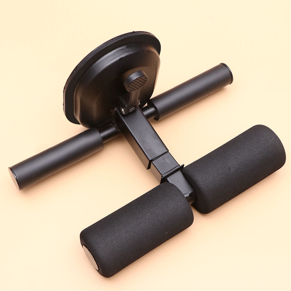 SWETRACE Abdominal Muscle Trainer Sit Up Tool Steel Black for Home Workout 1Pack - Image 1