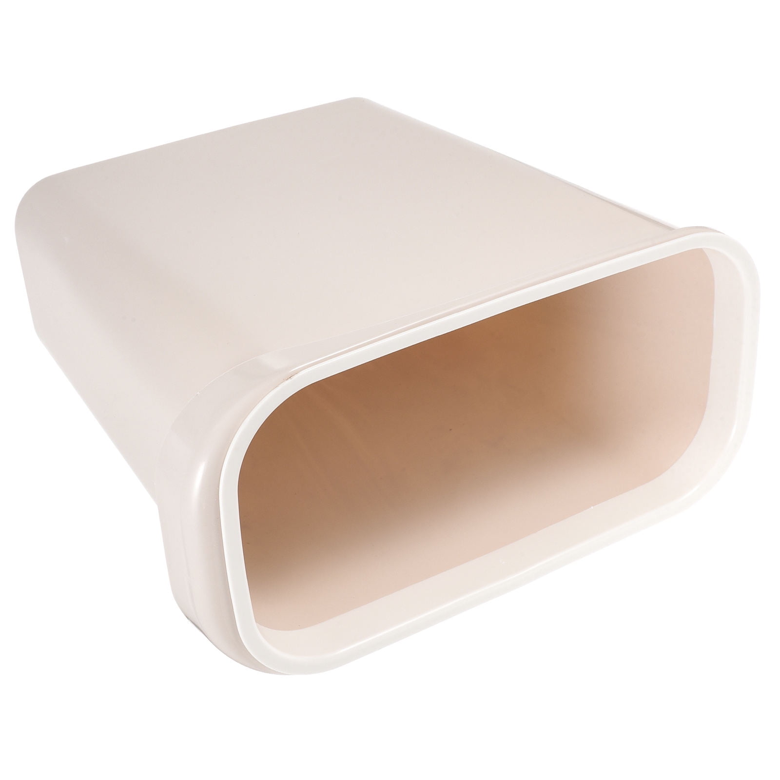 Worgeous White Plastic Trash Can for Home Use Made of Material Great for Small Spaces 13 x 8 0 inches - Image 1
