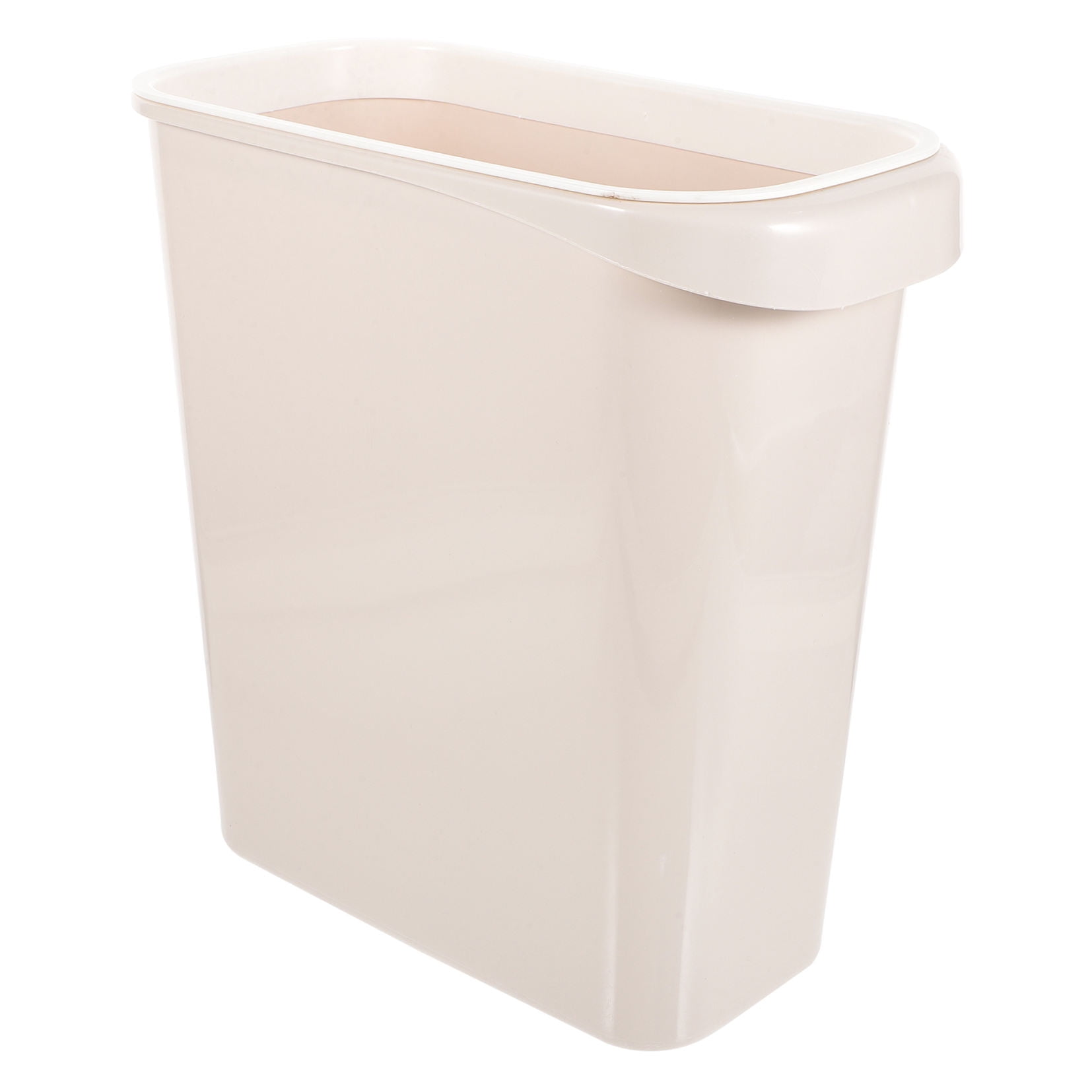 Worgeous White Plastic Trash Can for Home Use Made of Material Great for Small Spaces 13 x 8 0 inches - Image 5