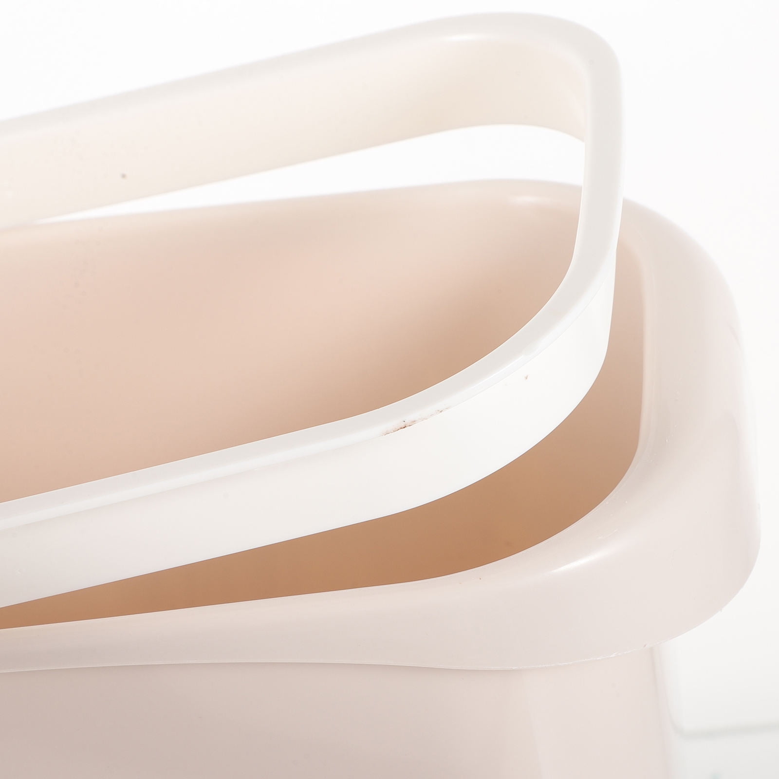 Worgeous White Plastic Trash Can for Home Use Made of Material Great for Small Spaces 13 x 8 0 inches - Image 8
