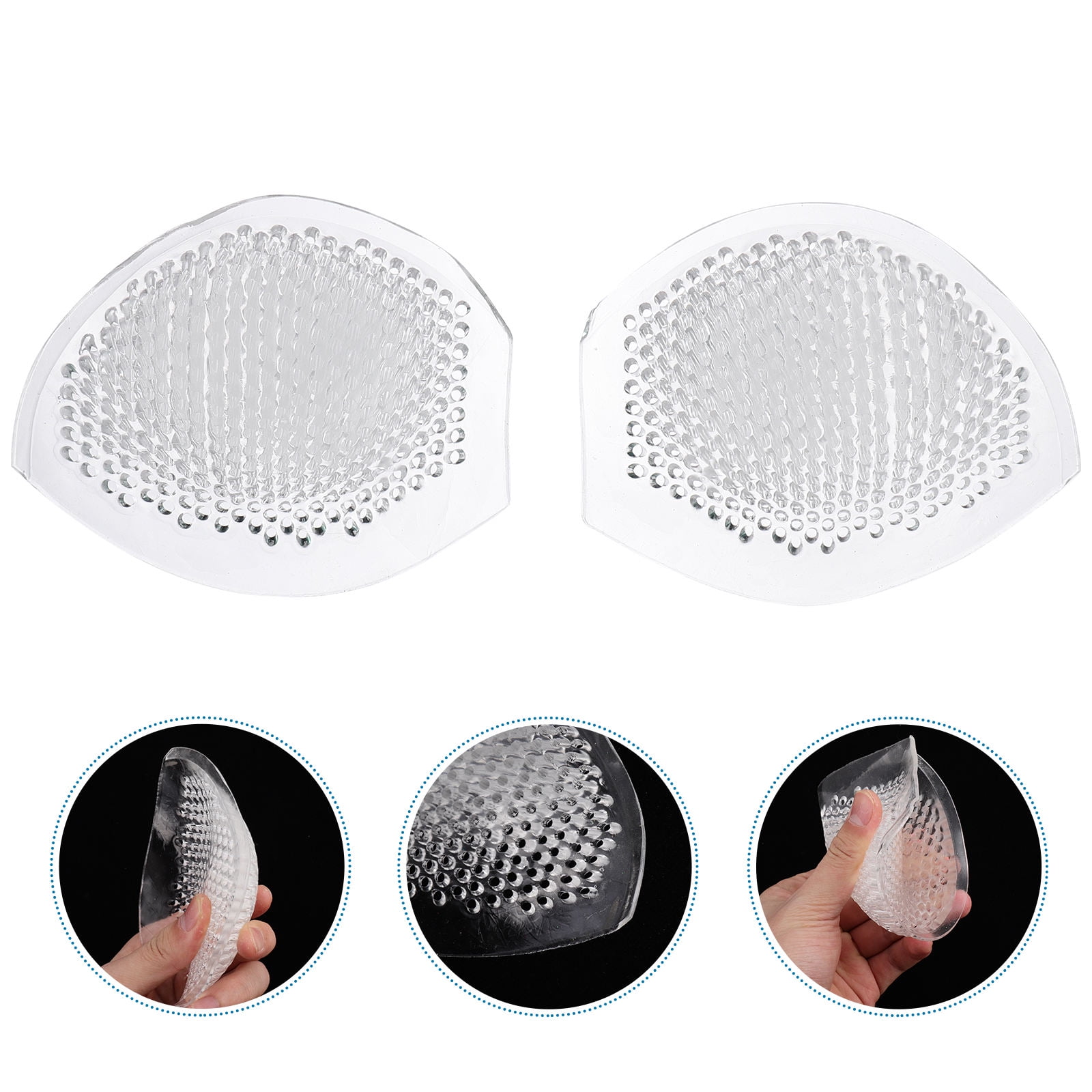 Worgeous Silicone Bra Pads for Women Transparent Reusable Cup Shaped Inserts Well Fixed Not Easy to Fall Off 1 Pair - Image 3