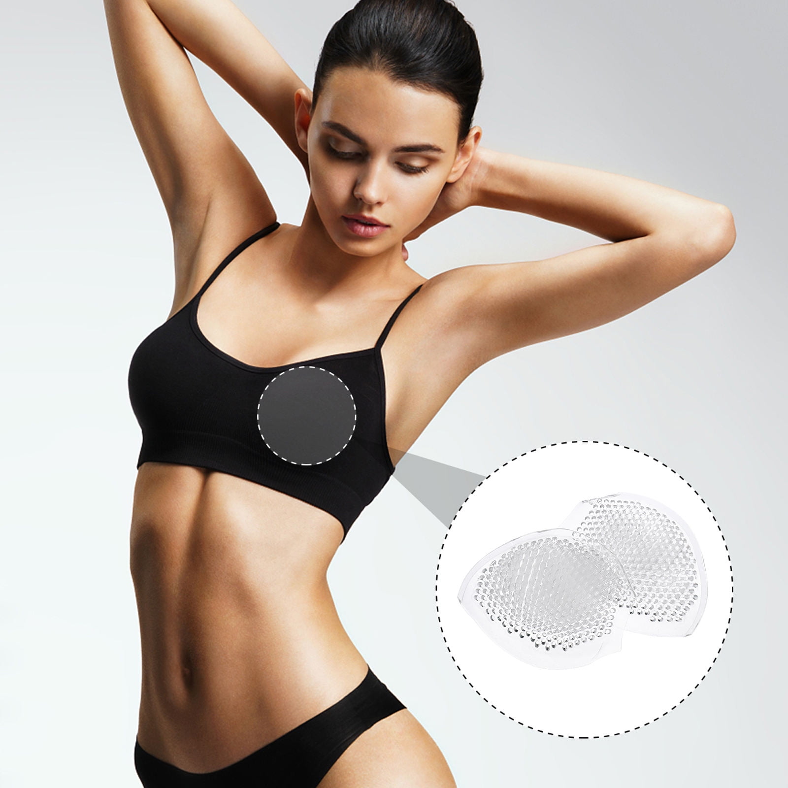 Worgeous Silicone Bra Pads for Women Transparent Reusable Cup Shaped Inserts Well Fixed Not Easy to Fall Off 1 Pair - Image 8