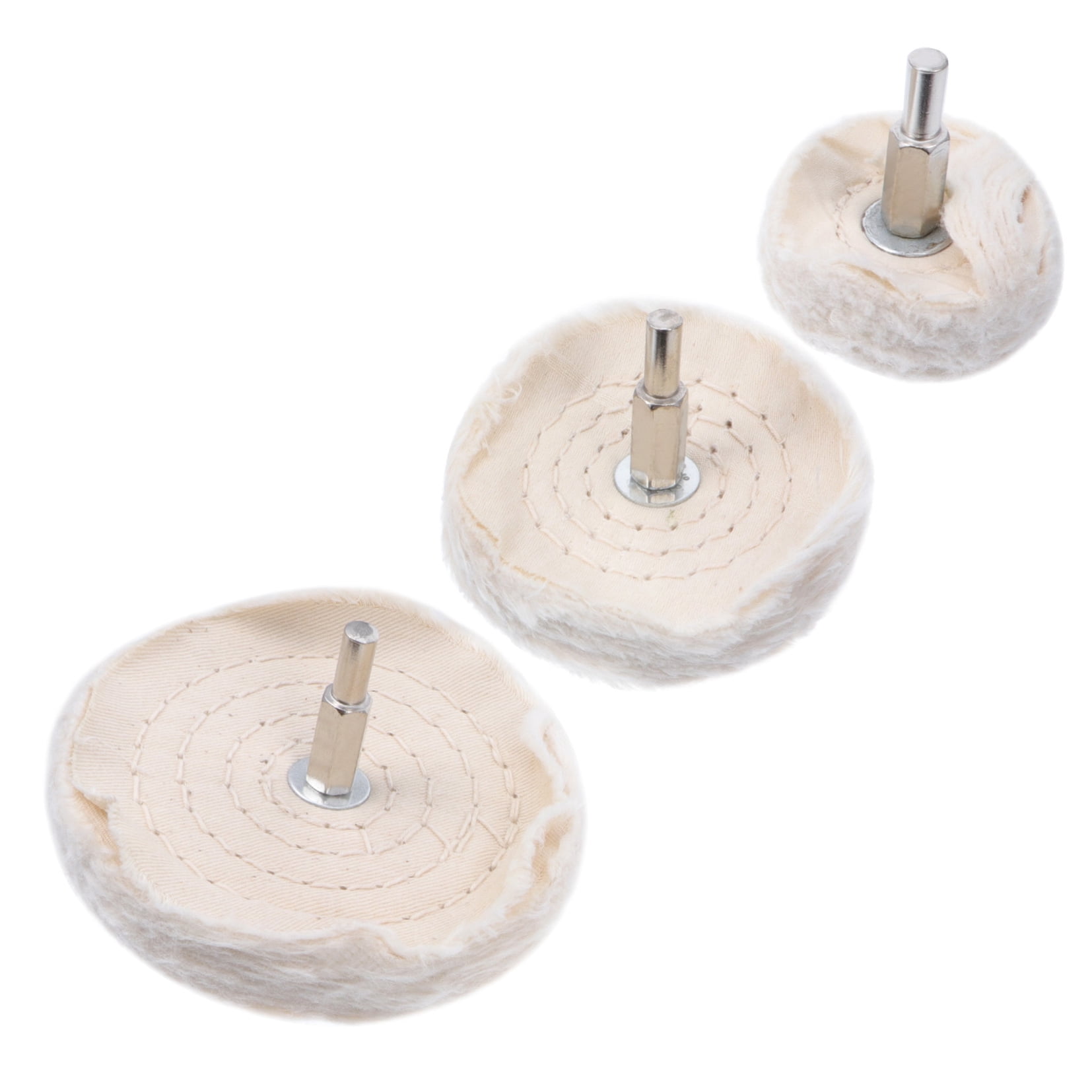 SWETRACE drill polishing pad Polishing Cloth Beige For Metal Surface Cleaning 3pcs - Image 4