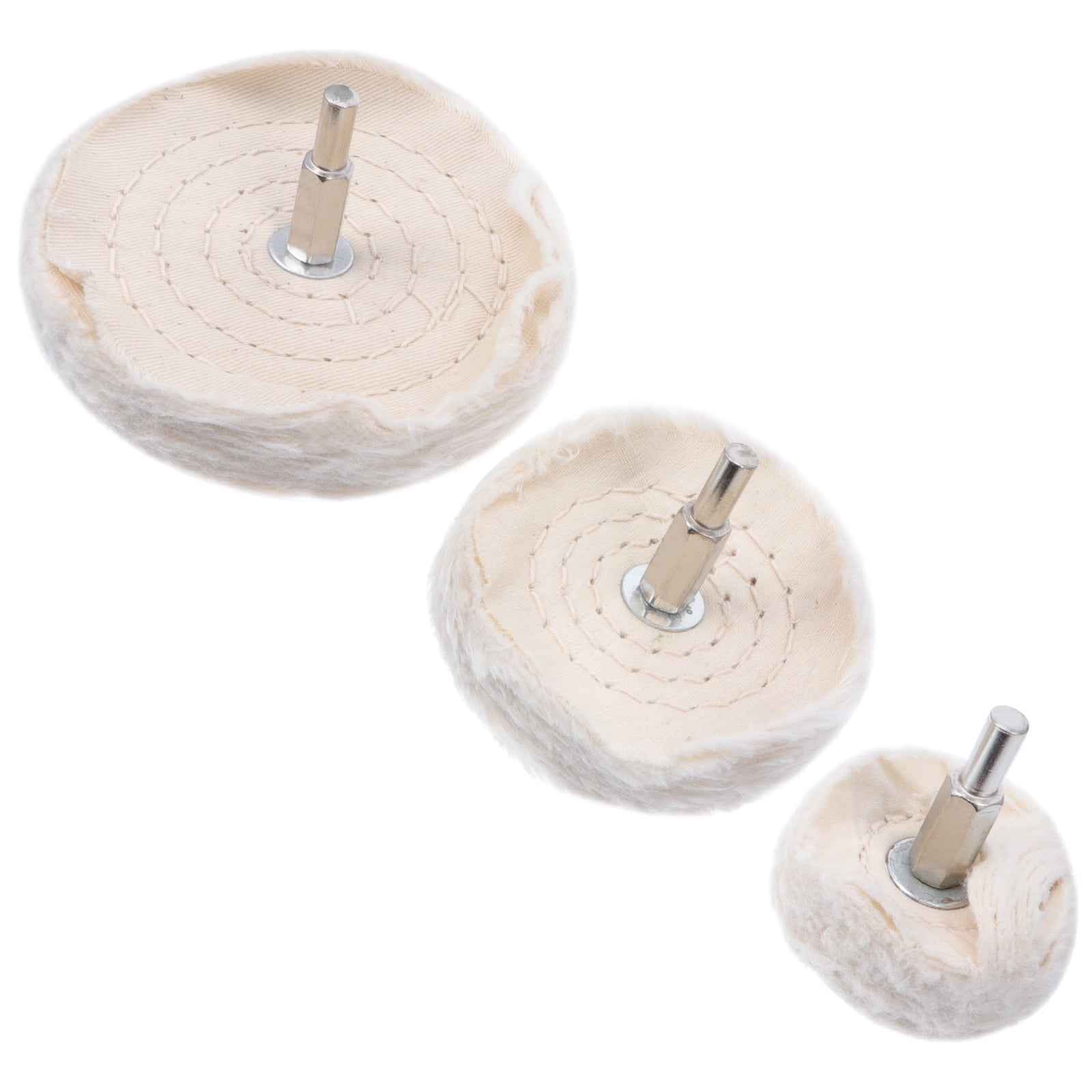 SWETRACE drill polishing pad Polishing Cloth Beige For Metal Surface Cleaning 3pcs - Image 6