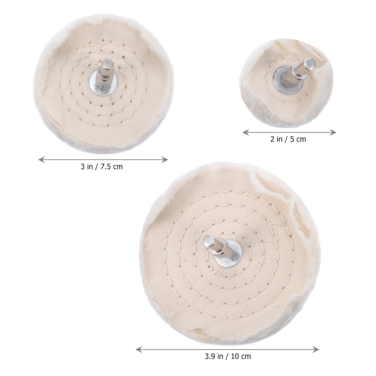 SWETRACE drill polishing pad Polishing Cloth Beige For Metal Surface Cleaning 3pcs - Image 7