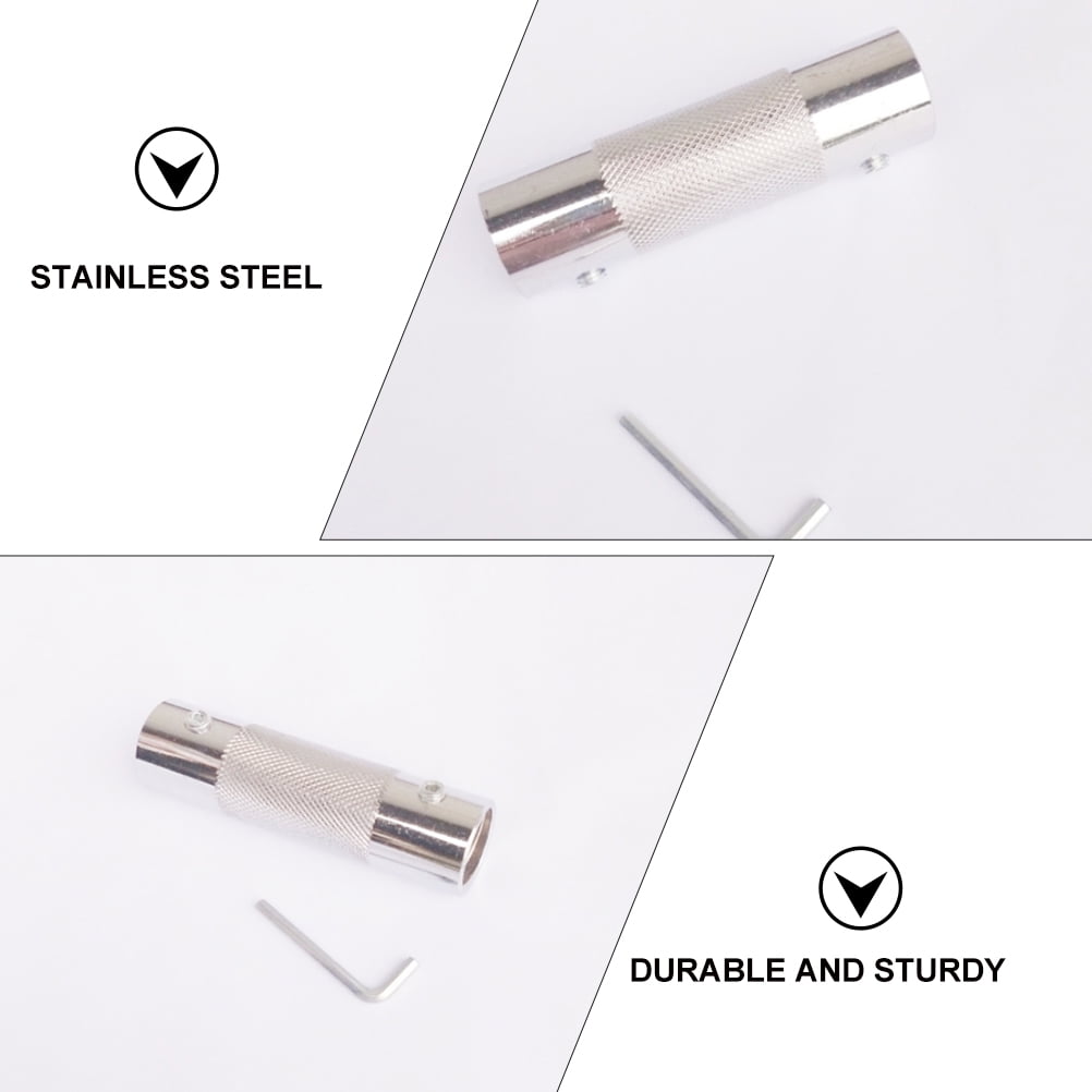 Worgeous Dumbbell Connector for Dumbbells Connecting Bar Work Silver - Image 2