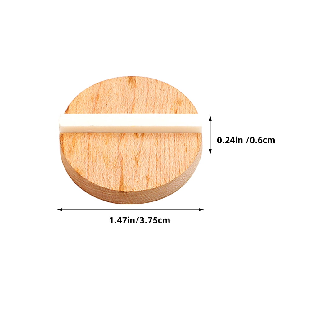 Worgeous Resonator Biscuit Bridge Kit Crafted from Wood and Ox Bone for Guitar Durable Light Brown Size - Image 2