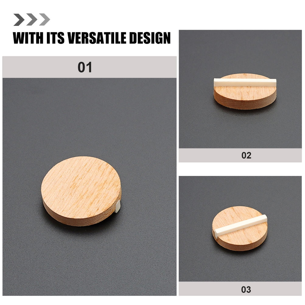 Worgeous Resonator Biscuit Bridge Kit Crafted from Wood and Ox Bone for Guitar Durable Light Brown Size - Image 3