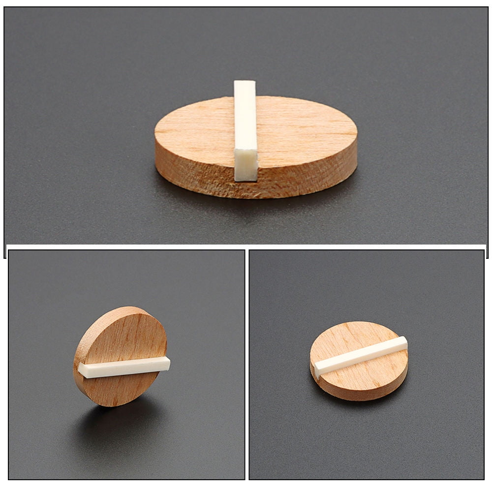 Worgeous Resonator Biscuit Bridge Kit Crafted from Wood and Ox Bone for Guitar Durable Light Brown Size - Image 6