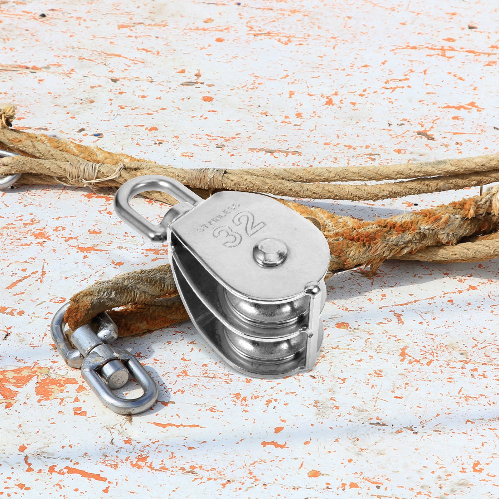 SWETRACE Cable Weight Pulley System Silver for Transportation Equipment 1Pcs 3.5In - Image 6