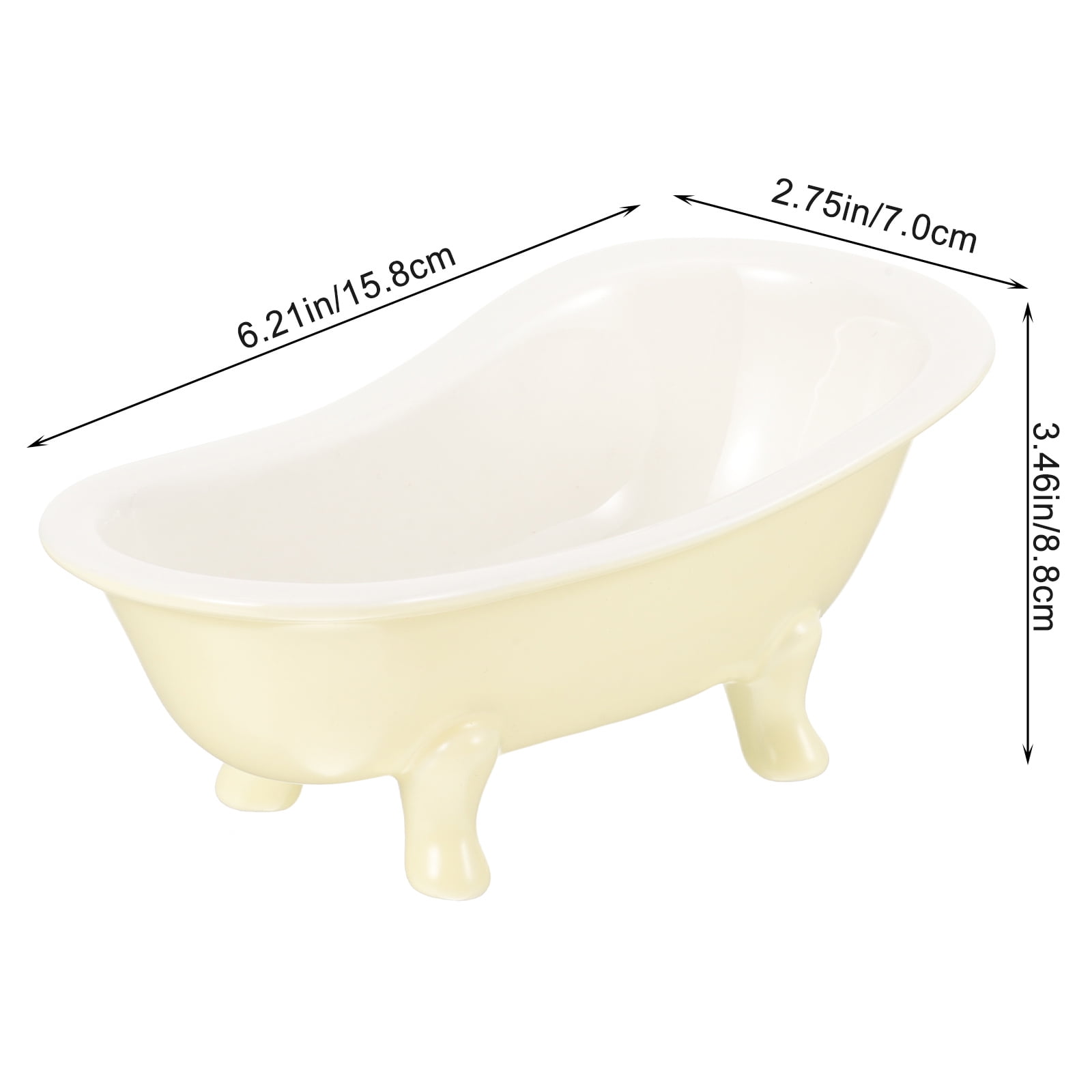 Worgeous Ceramic Flowerpot Bathtub Succulent Planter Cactus Planting Pots Indoor - Image 2