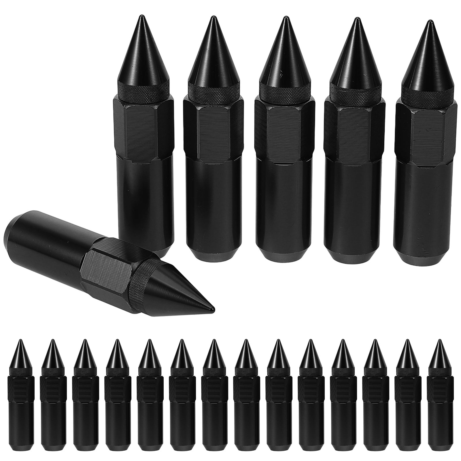 SWETRACE Automobile Nut Cover Wheel Nut Cover Black Aluminum 20pcs - Image 1